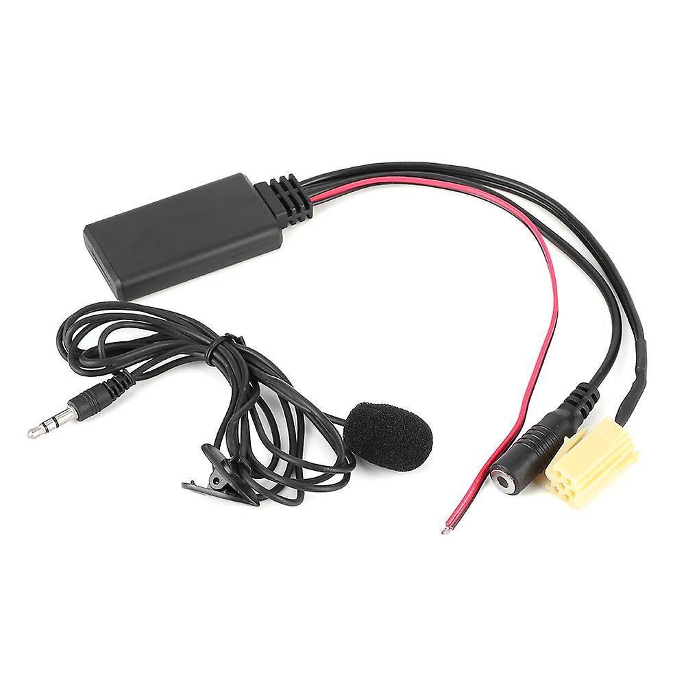 59.1in Bluetooth Radio Audio Cable Handsfree Car Aux Adapter With Microphone Fit For Alfa Romeo 159