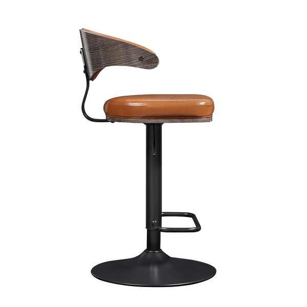 Art Leon Bentwood Swivel Adjustable Bar Stool