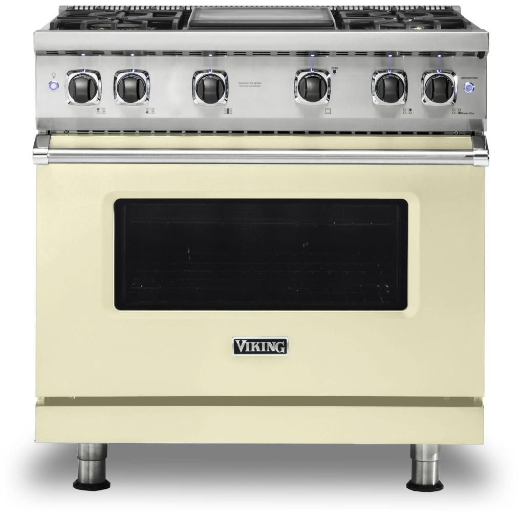 Viking 36-inch Freestanding Gas Range with GourmetGlo VGR536-4GVCLP