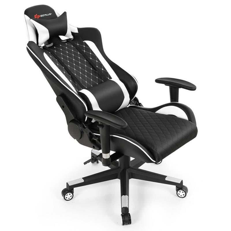 Massage Gaming Chair Recliner, Ergonomic High Back Full Adjustable Gamer Racing Chair Swivel Office Chair with Lumbar Support & Headrest