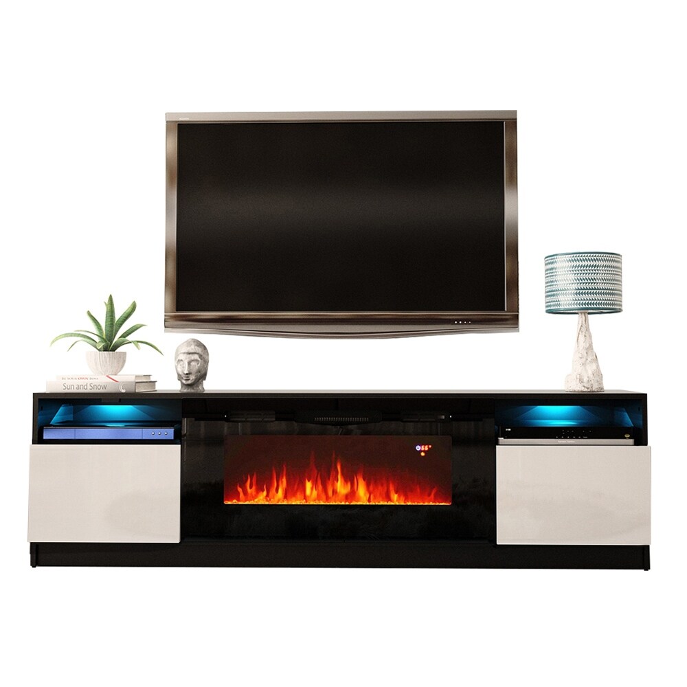 Strick   Bolton Amsden Electric Fireplace TV Stand