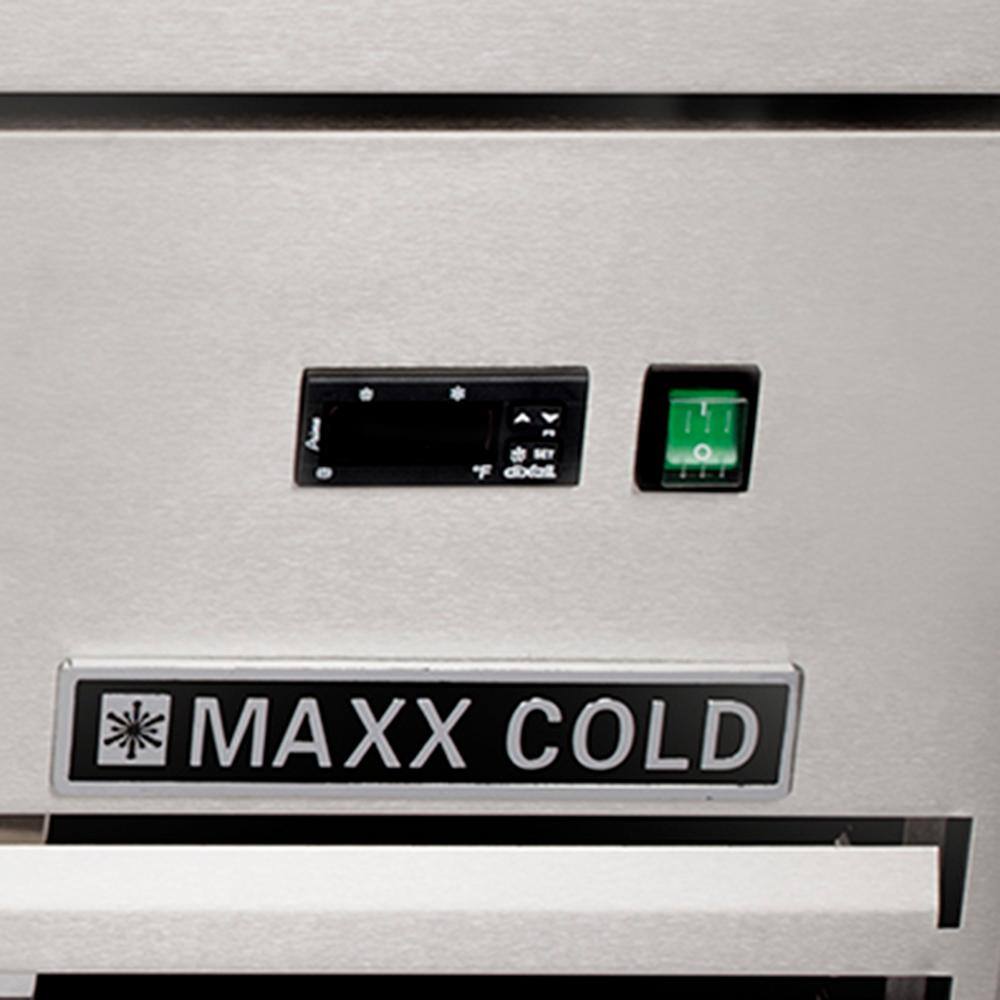 Maxx Cold Two-Drawer Refrigerated Chef Base 6.5 cu. ft. Storage Capacity in Stainless Steel MXCB48HC