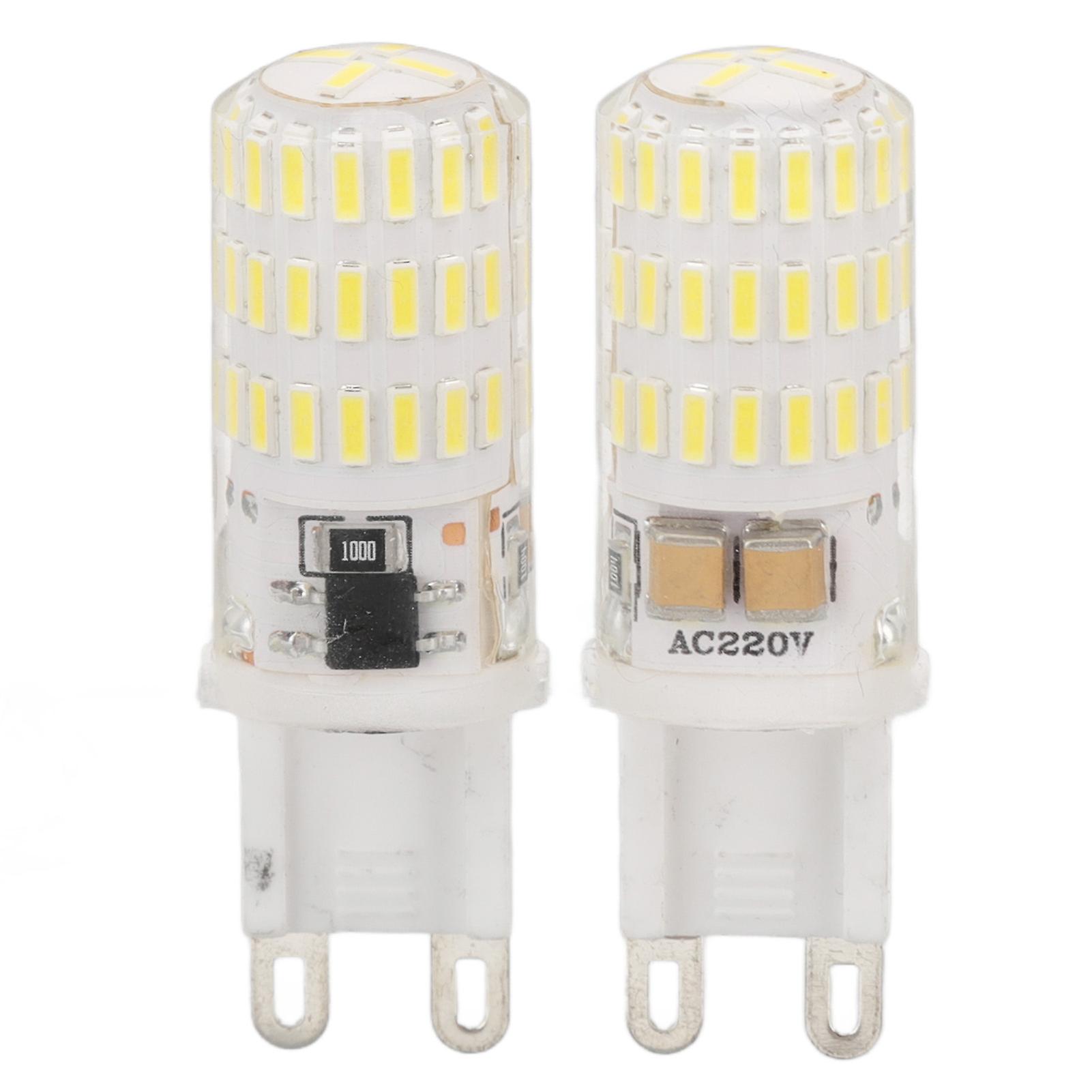 2Pcs G9 LED Bulbs Dimmable 3W 270 Luminous Flux AC220V Multiple Protection Tiny Light Bulb for Table Wall Ceiling Lamp