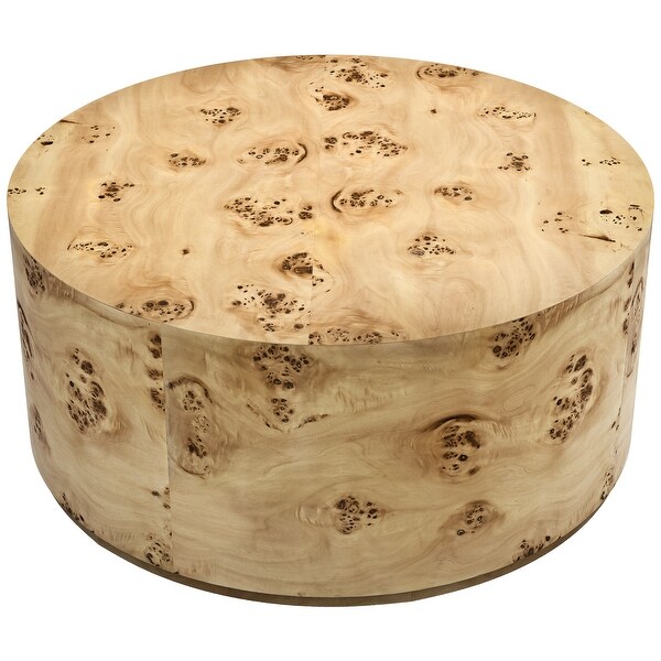 Modern Round Tree Burls Wood Coffee Table - 35