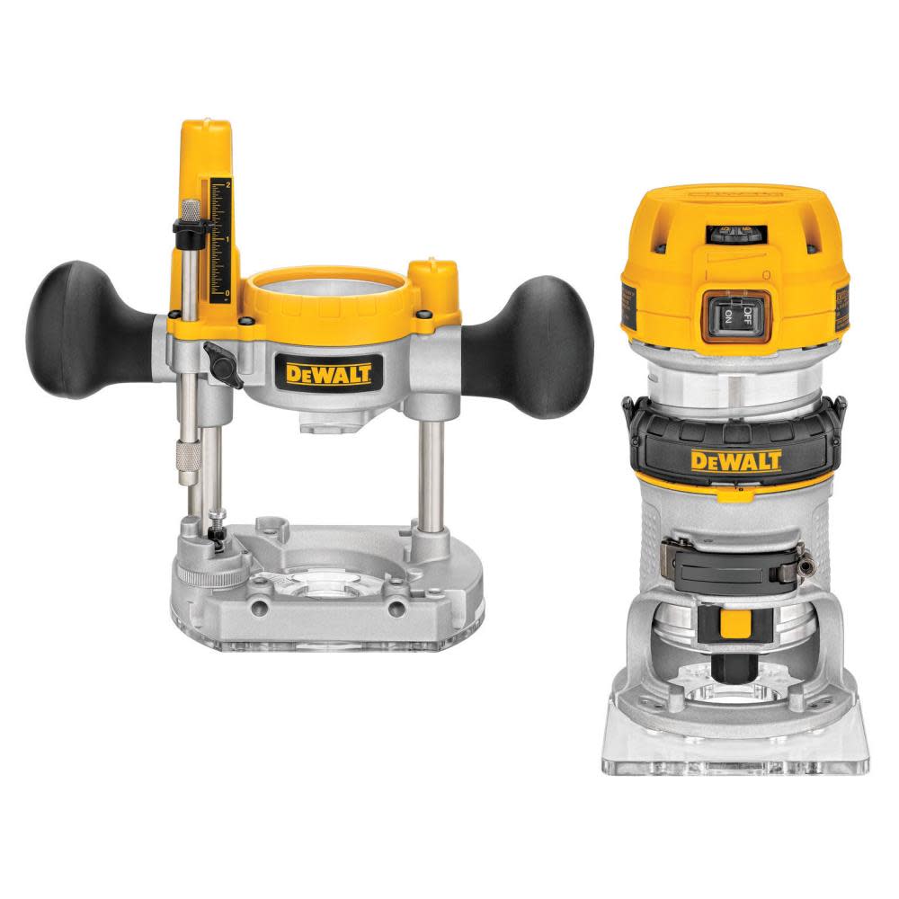 DEWALT DWP611PK ; 1.25 Peak HP Compact Router Combo Kit (DWP611PK) ;