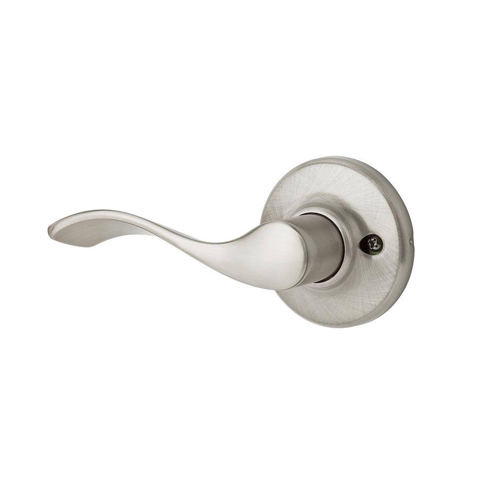 Kwikset Balboa Satin Nickel Left-Handed Half-Dummy Door Handle featuring Microban Technology 488BLLH15CP