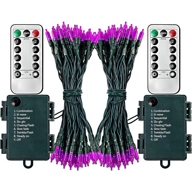 Joiedomi 2 Sets Of 50 Purple String Lights