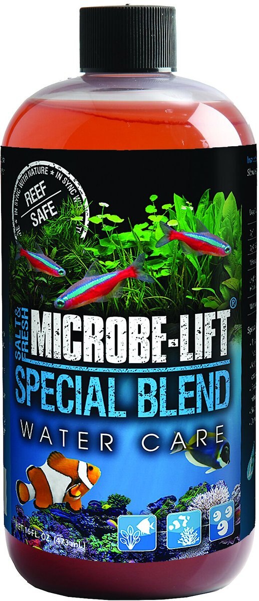 Microbe-Lift Special Blend Aquarium Cleaner， 16-oz bottle