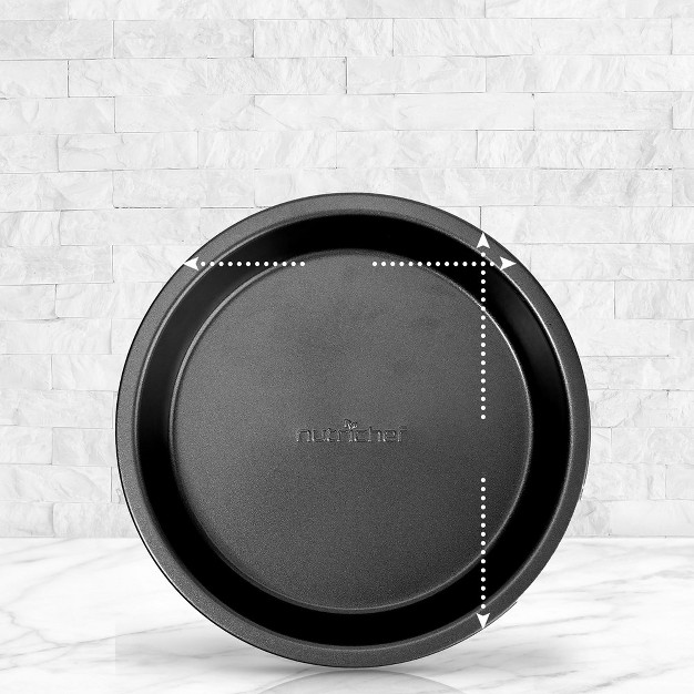 Nutrichef Non stick Round Cake Pan Deluxe Nonstick Gray Coating Inside And Outside