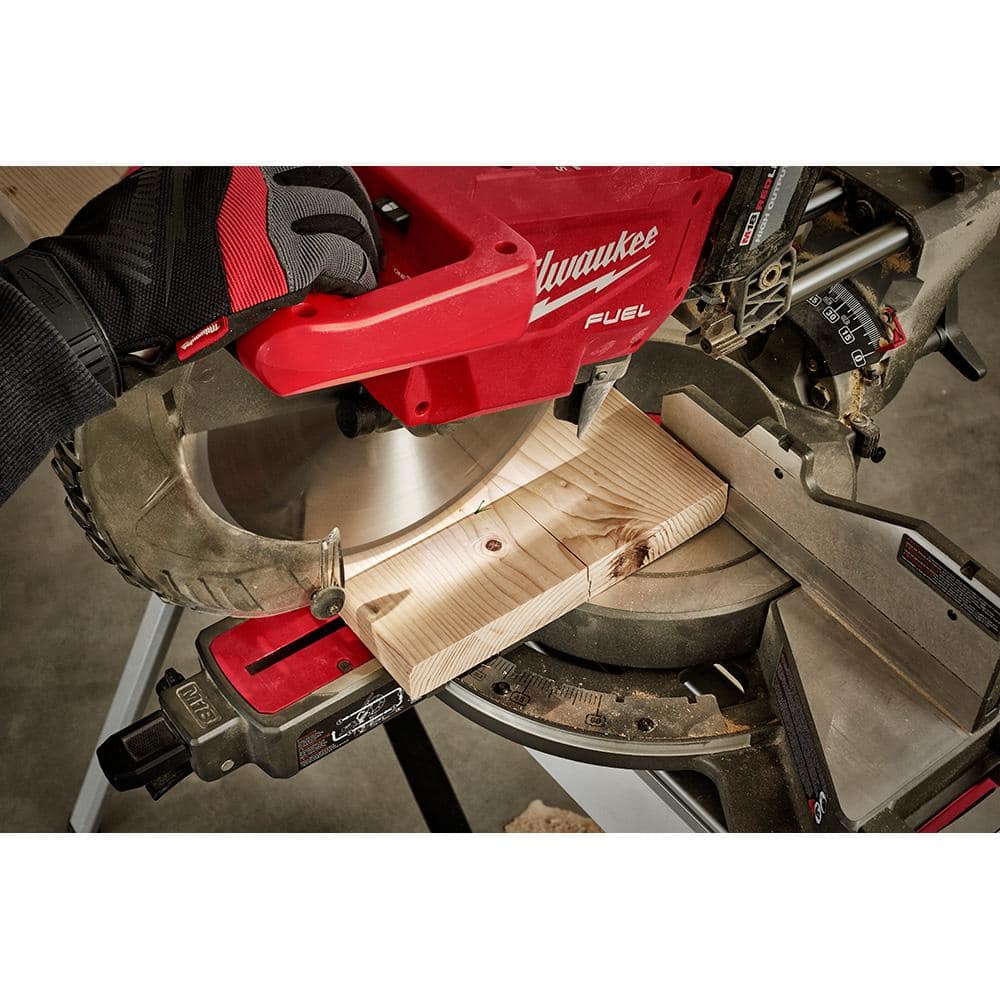 Milwaukee M18 FUEL 18V Lithium-Ion Brushless 12 in. Cordless Dual Bevel Sliding Compound Miter Saw with 8-1/4 in. Table Saw 2739-20-2736-20