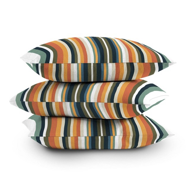 Sheila Wenzel Ganny Mid Century Stripes Outdoor Throw Pillow Deny Designs