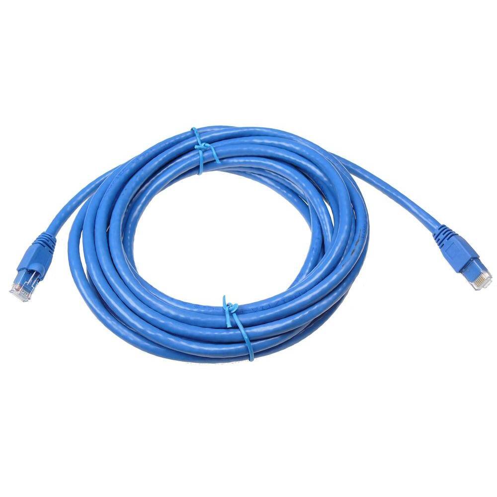 NTW 15 ft. Cat6a Snagless Unshielded (UTP) Network Patch Cable Blue 345-U6A-015BL