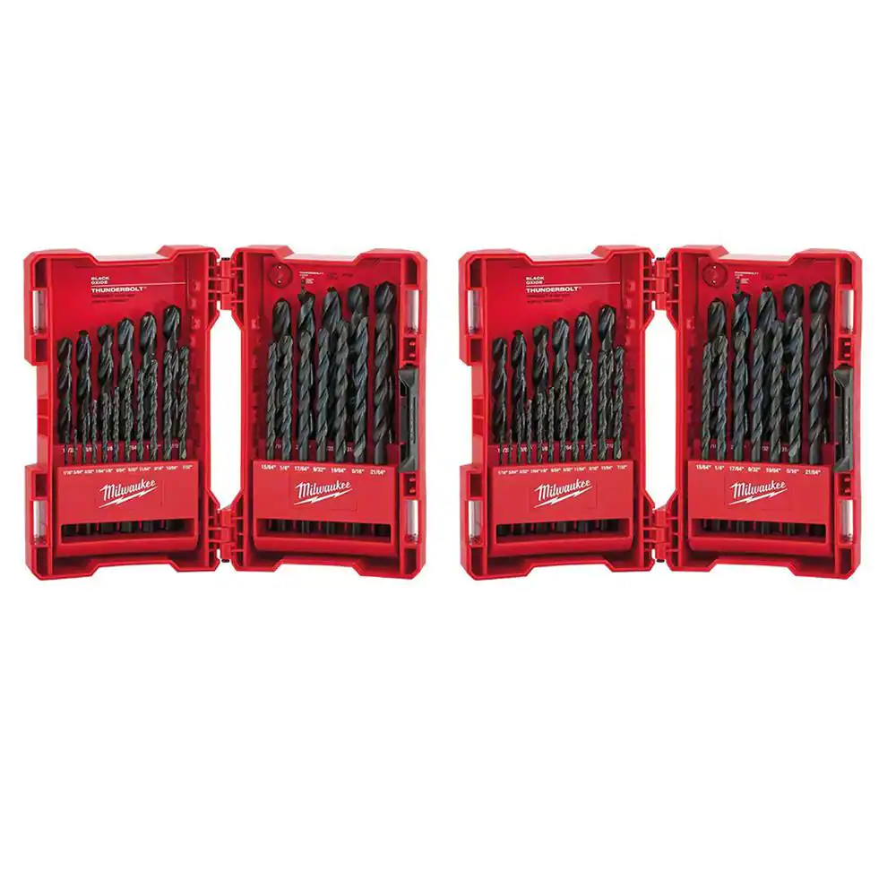 Milwaukee 48-89-2802-48-89-2802 Black Oxide Drill Bit Set (58-Piece)