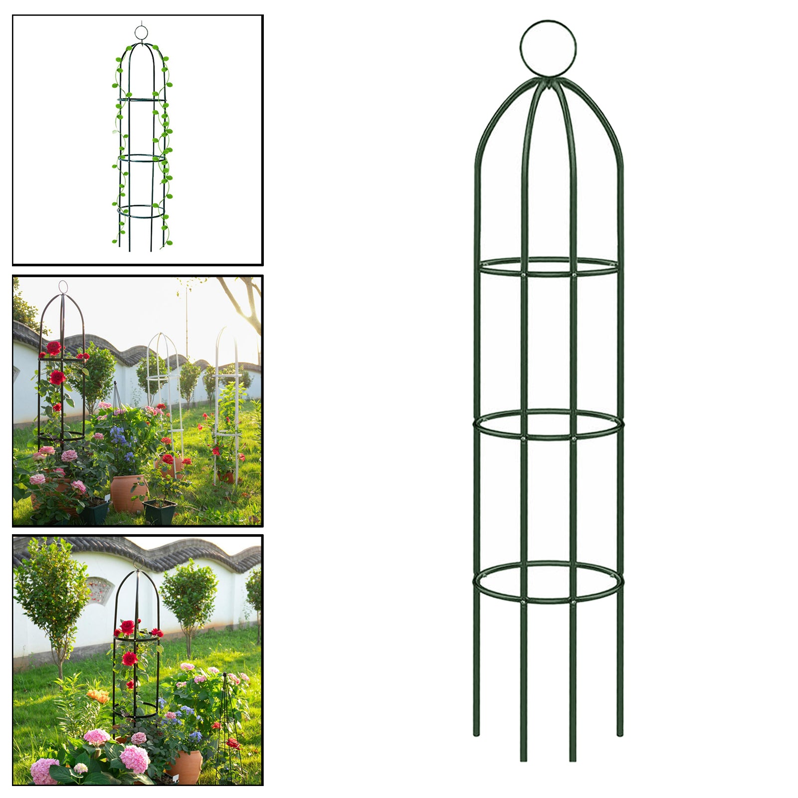 Wedding Arch Stackable Plants Vines Arbor for Ceremony Vegetables Decorative 185X40CM Green