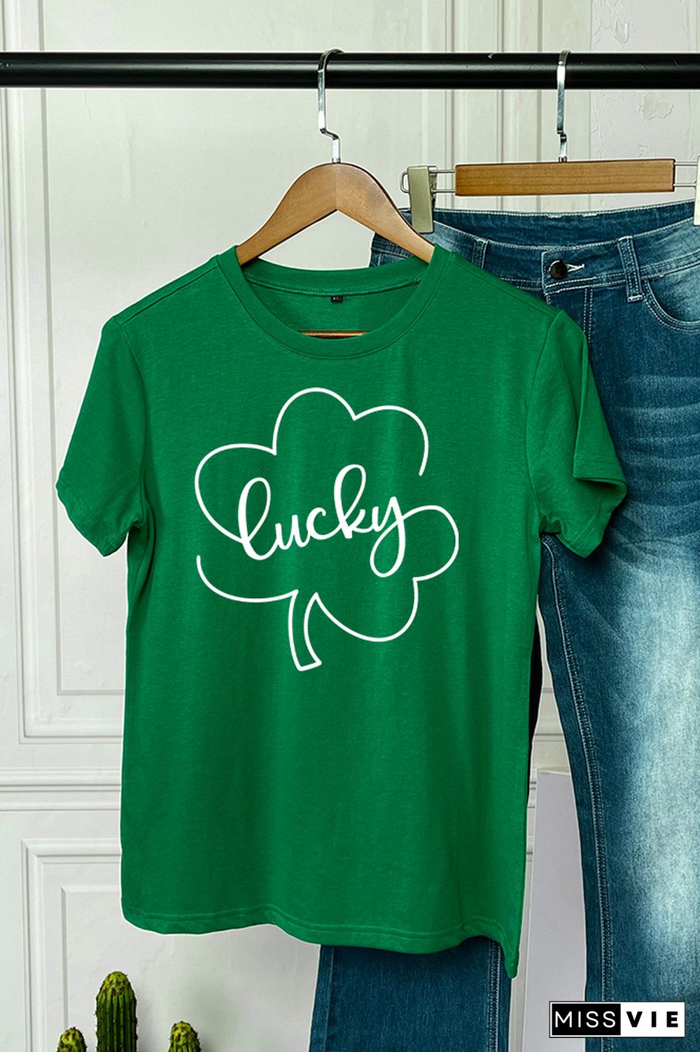 Lucky Bride Short Sleeve Graphic Tee Wholesale