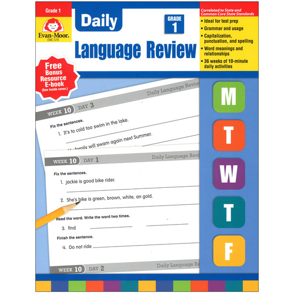 Evan Moor EMC579 Daily Language Review Gr 1