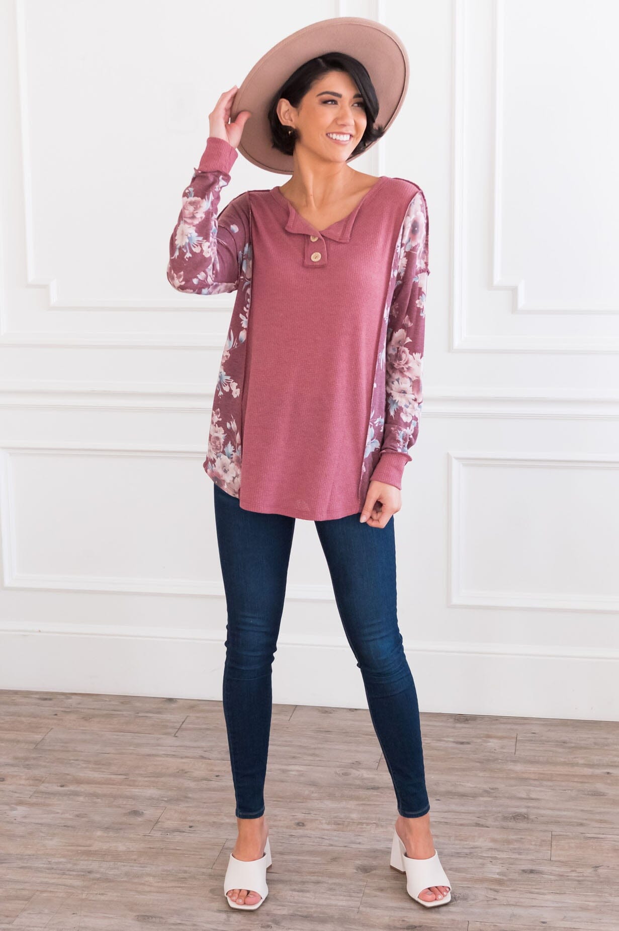 Wildflower Fields Modest Top