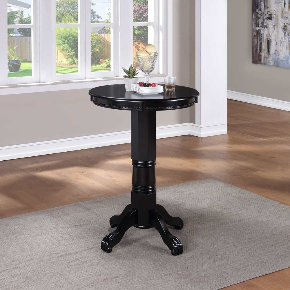 Florence 30 inch Round Wood Pub Table