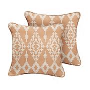 Sorra Home Indoor Outdoor 20 in. x 20 in. Corded Pillows 2-Piece Set