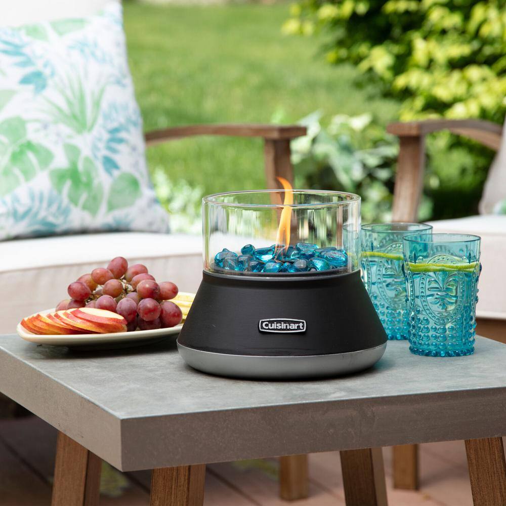 Cuisinart Outdoor 7.25 in. H Petite Tabletop Fire Bowl with Glass Stones COH-700