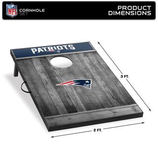 Wild Sports New England Patriots 24 in. W x 36 in. L Cornhole Bag Toss 1-16023-GW118WD