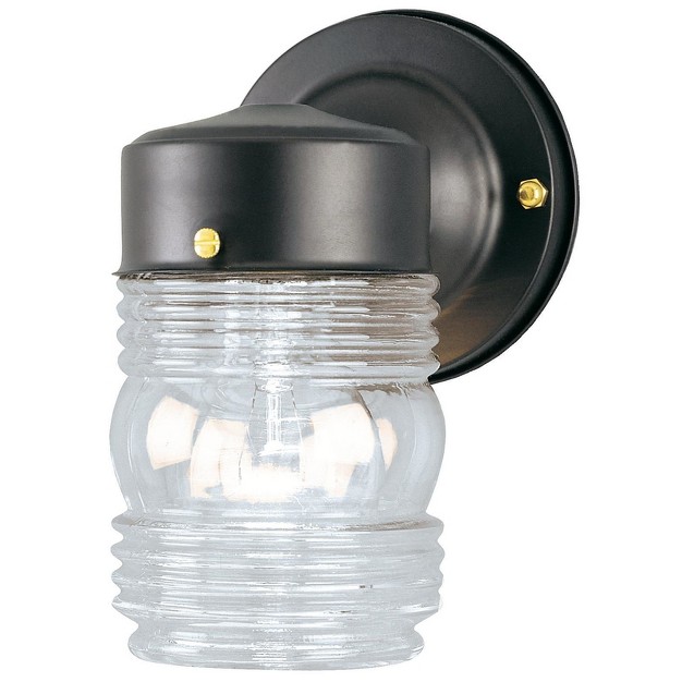 Westinghouse Matte Black Switch Incandescent Jelly Jar Light