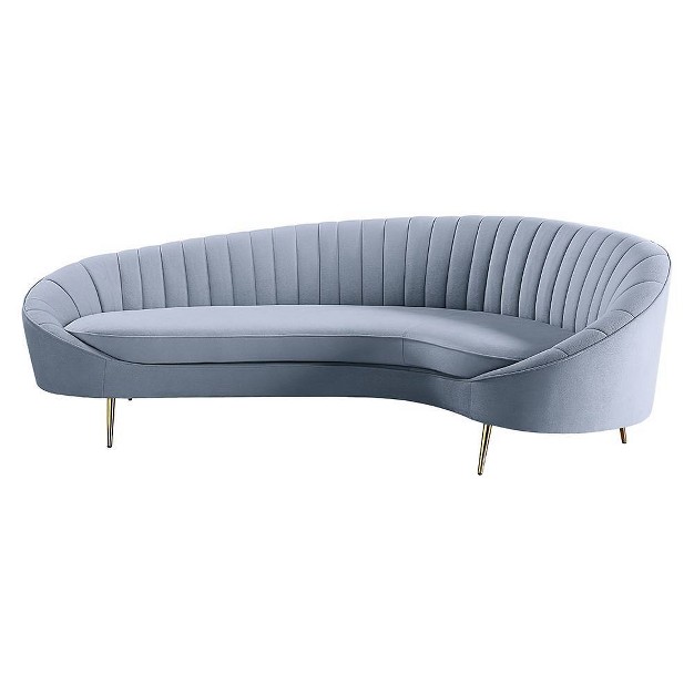 Ballard Sofa Light Gray Velvet Acme Furniture