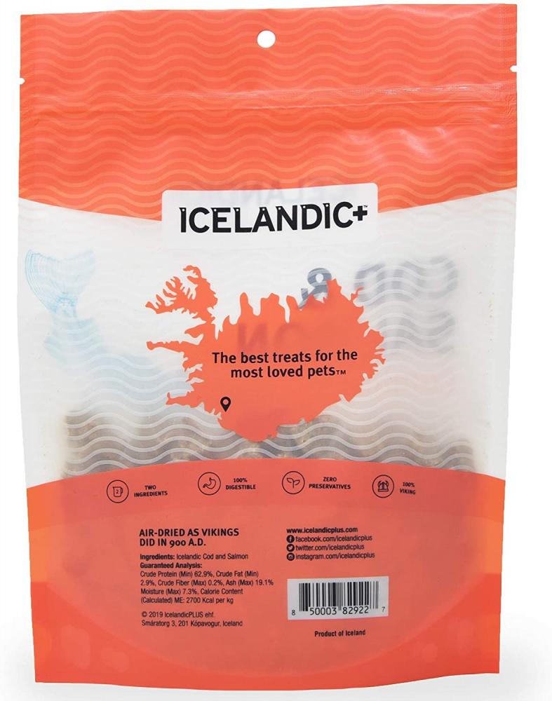 Icelandic+ Cod and Salmon Combo Bites Fish Dog Treats