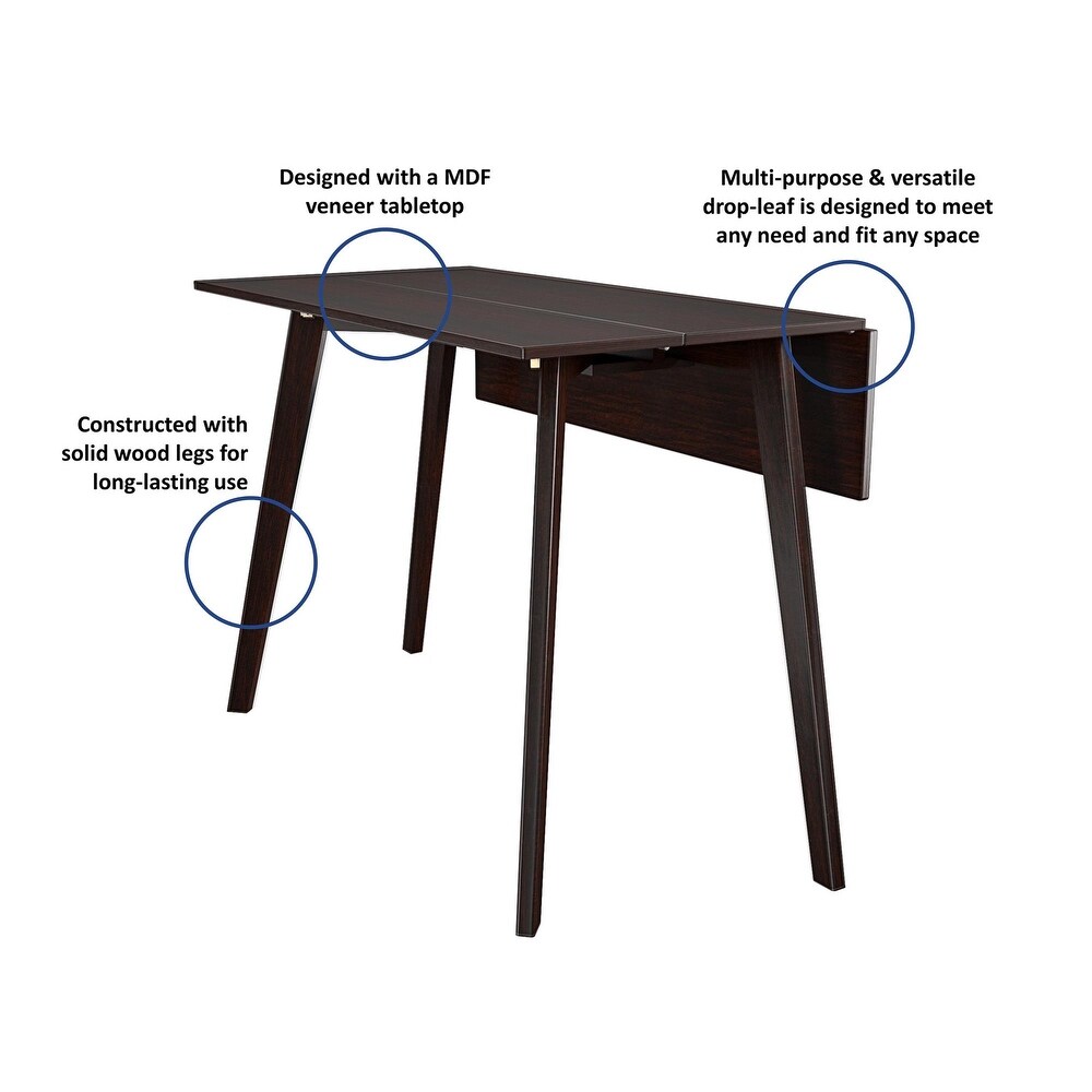 COSCO Wood Drop Leaf Dining   Console Table