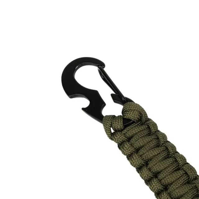 Outdoor Umbrella Rope Weaving Multifunctional EDC Bottle Opening Keychain Tactical Mountaineering Hook Belt Key Chain