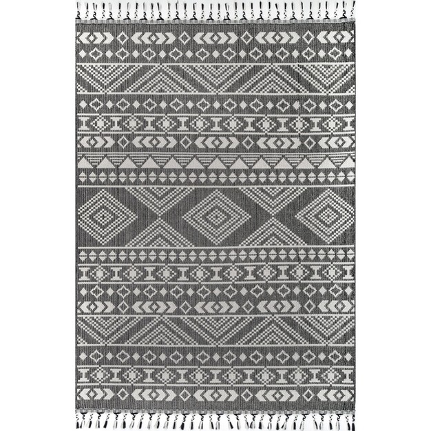 Nuloom Ryan Banded Printed Flatweave Area Rug