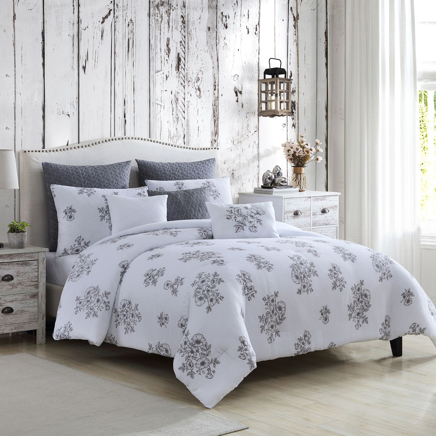 Marie Claire Alexa Comforter Set with Shams and Decorative Pillows