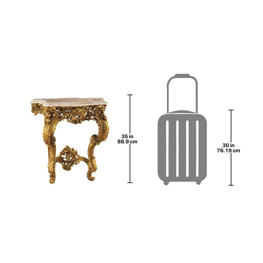 Design Toscano French Madame Antoinette Gold Entry Table