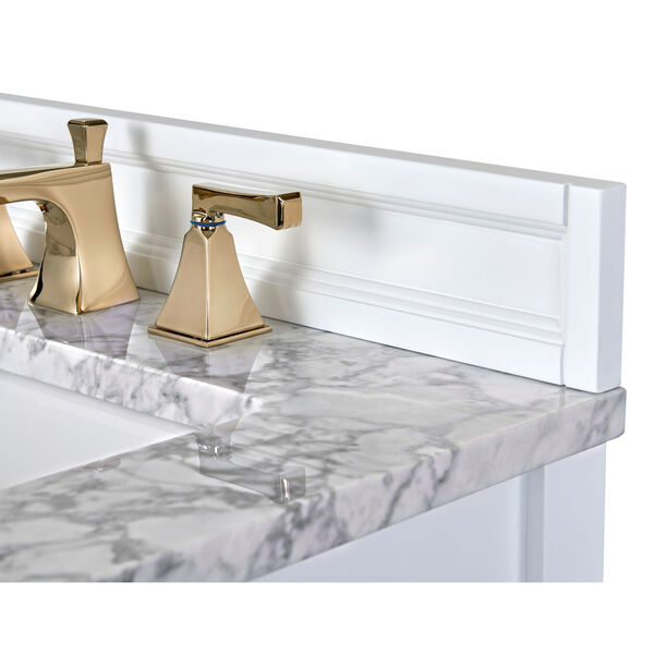 Adeline White 36-Inch Vanity Console with Farmhouse Sink