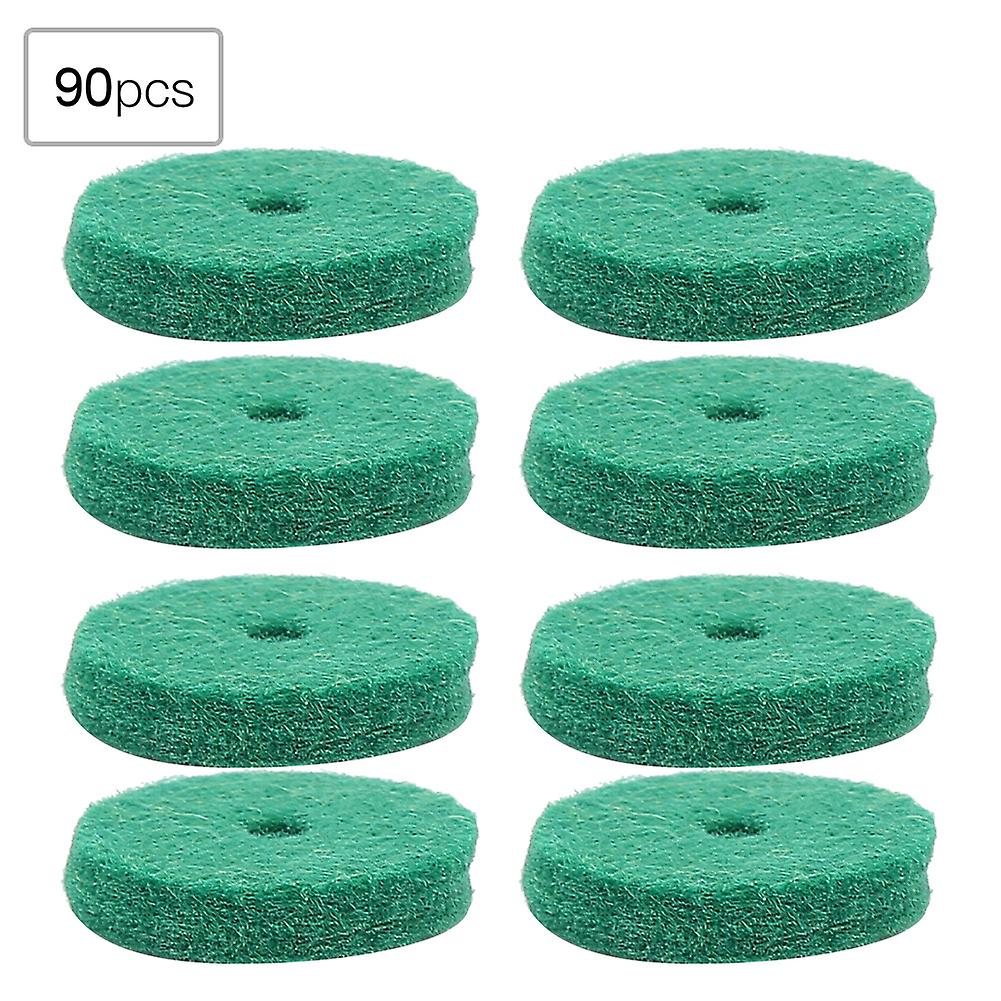 90pcs 22mm Piano Felt nce Rail Punchings Keyboard nce Washers Repair Parts Green