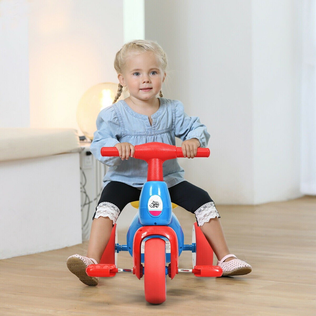 Kids Tricycle, Baby Balance Bike Walker with Foot Pedals