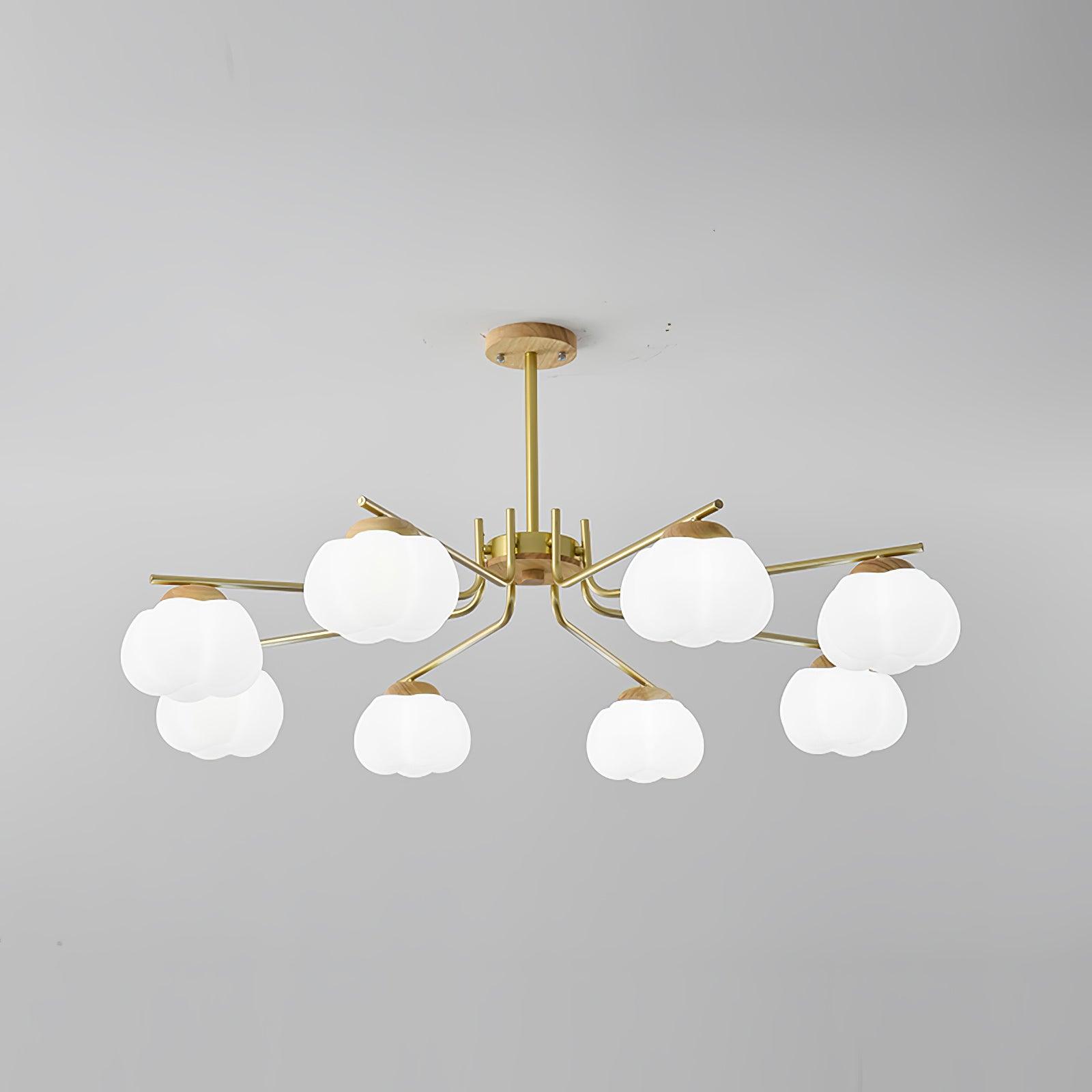 Plastic Cotton Balls Chandelier