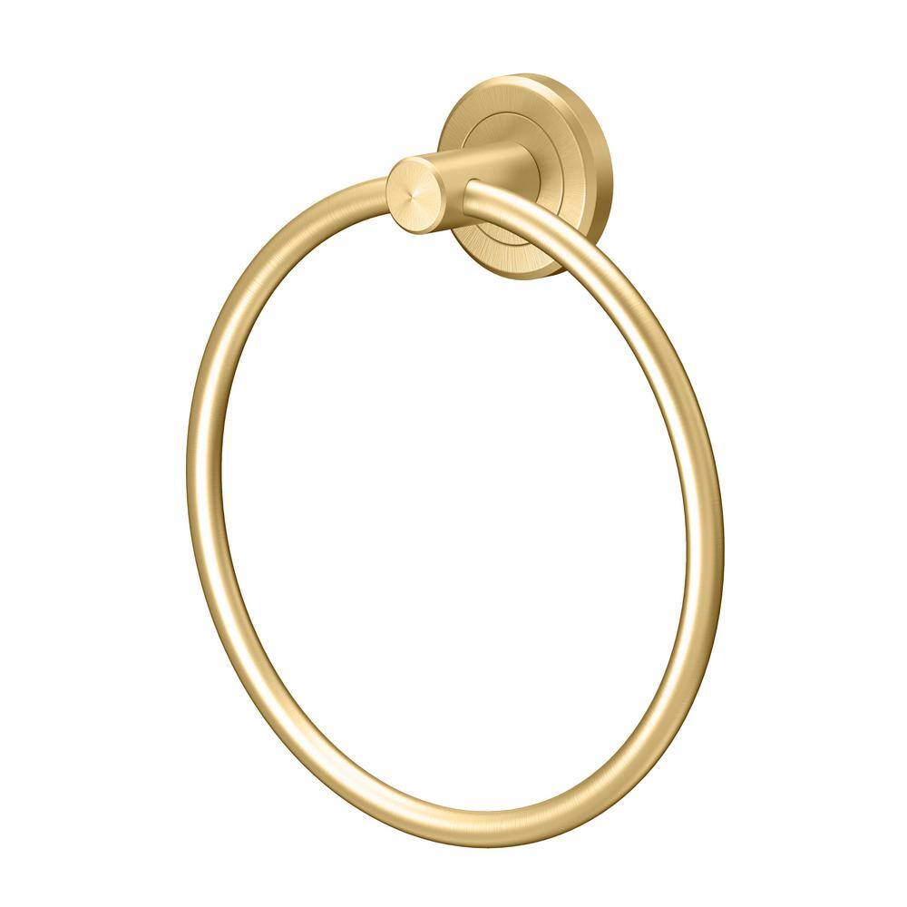 Gatco Latitude II Towel Ring in Brushed Brass 4232