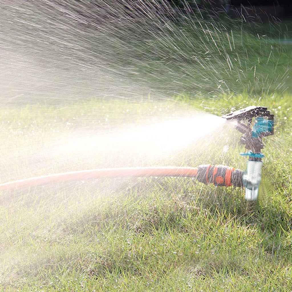 Hxroolrp Rotating Impulse Sprinkler Garden Lawn Grass Watering System Water Hose Spray