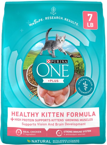 Purina ONE +Plus Healthy Kitten Formula Natural Dry Cat Food