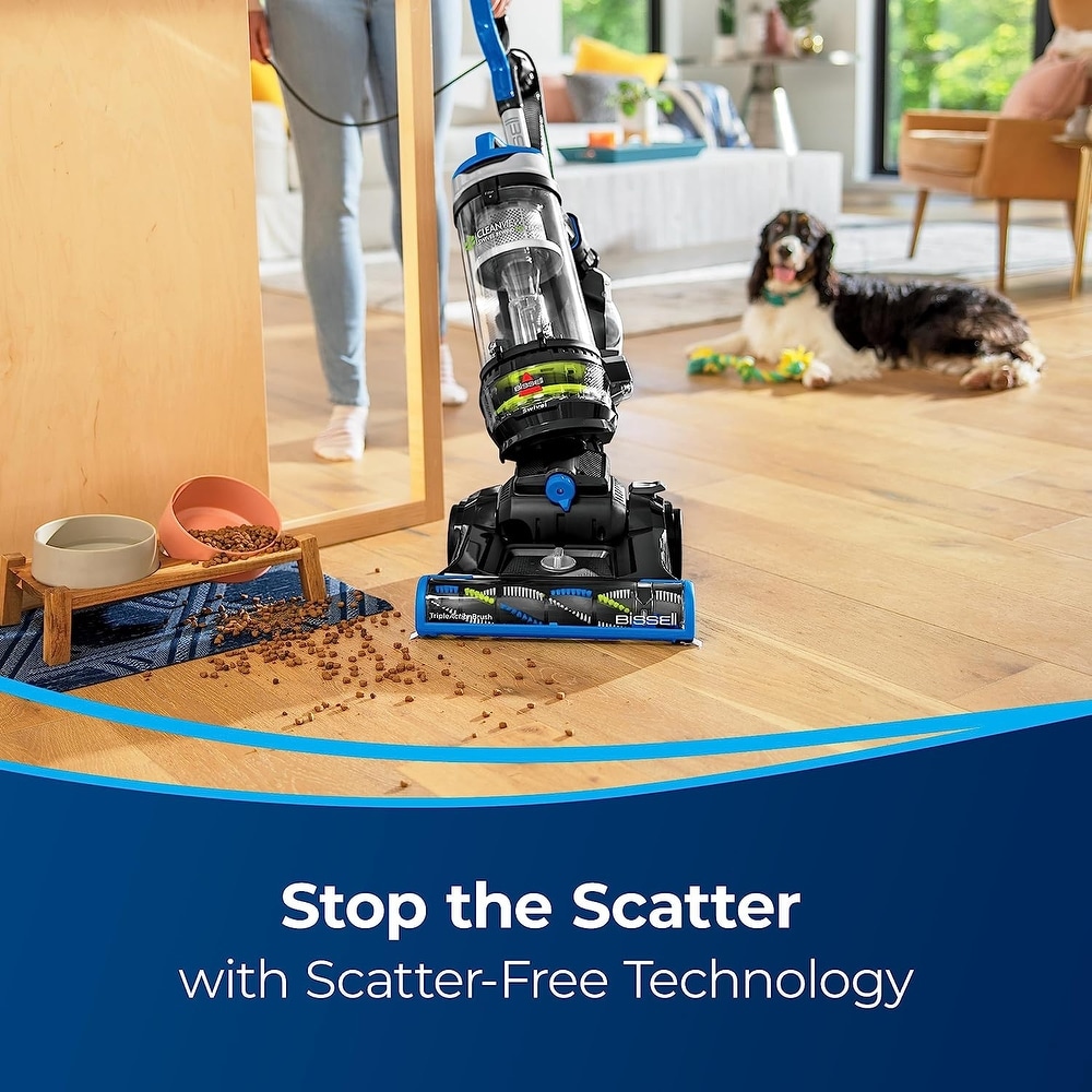 CleanView Swivel Rewind Pet Reach Vacuum Cleaner  with Quick Release Wand  Swivel Steering and Automatic Cord Rewind
