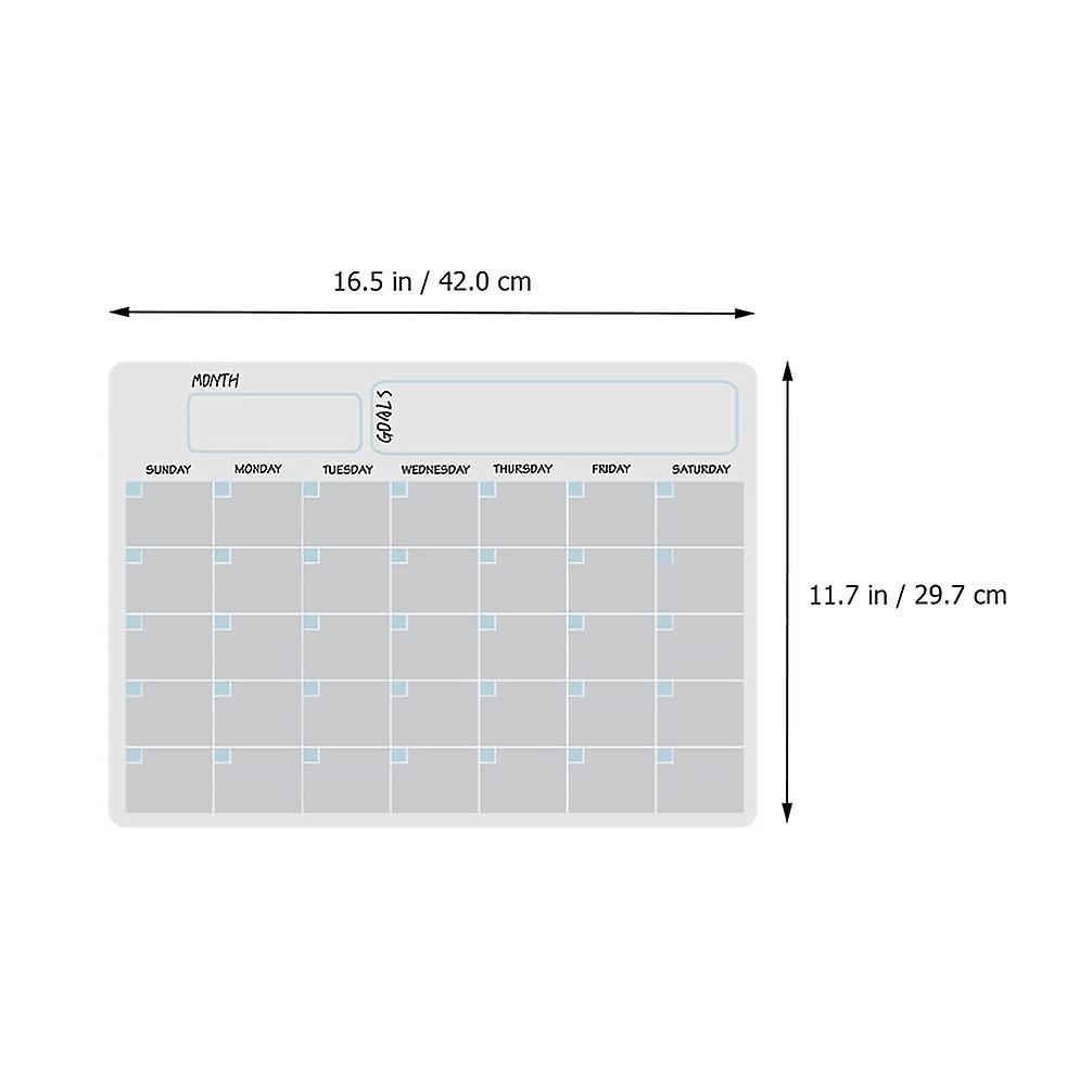 Magnetic Calendar Dry Erase Weekly Monthly Calendar Planner Fridge Whiteboard