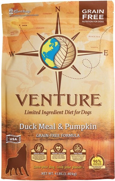 Earthborn Holistic Venture Limited Ingredient Grain-Free Duck Meal and Pumpkin Dry Dog Food