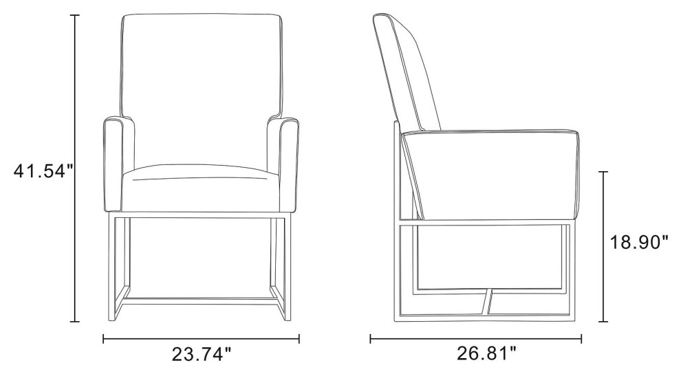 Manhattan Comfort Element Dining Chairs  6 Piece Set   Contemporary   Dining Chairs   by Manhattan Comfort  Houzz