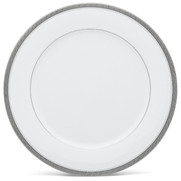 Noritake Charlotta Platinum Set Of 4 Dinner Plates