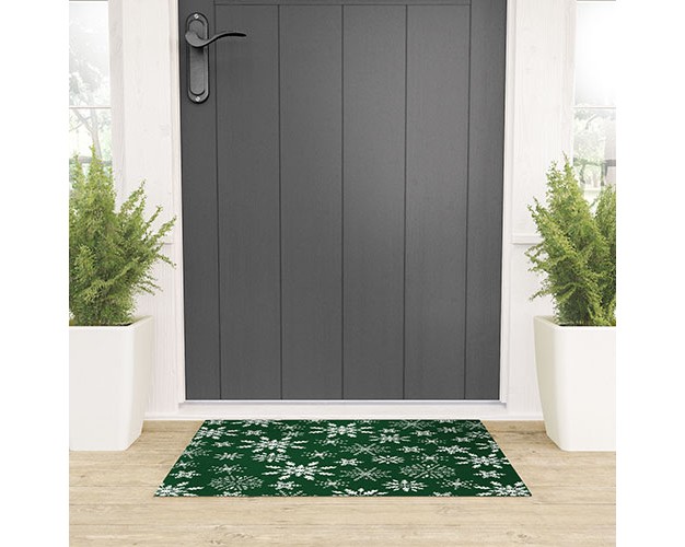 Iveta Abolina Silent Night Green Welcome Mat Society6