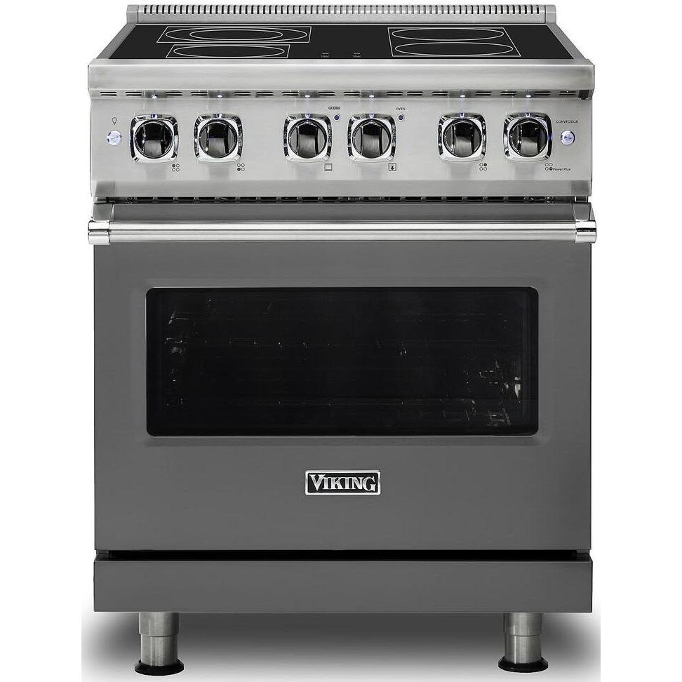 Viking 30-inch Freestanding Electric Range with SoftLit LED Lights VER5301-4BDG