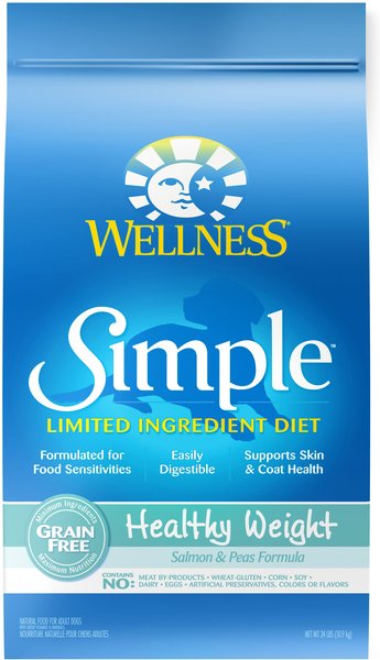 Wellness Simple Limited Ingredient Diet Grain-Free Healthy Weight Salmon and Peas Formula Dry Dog Food