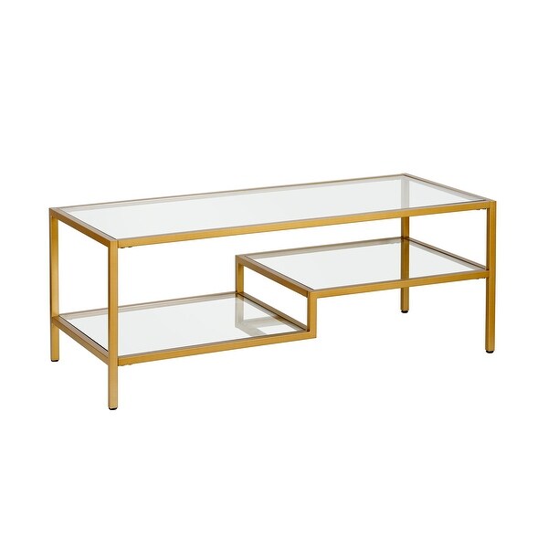 Lovett Coffee Table Brass Finish