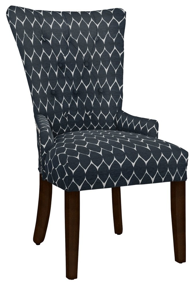 Hekman Woodmark Sandra Dining Chair  Dark Blue   Transitional   Dining Chairs   by Hekman Furniture  Houzz